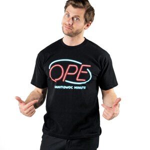 NWOT Ope Manitowoc Minute Graphic T Shirt Size Medium Midwest Comedy